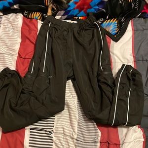 wind breaker sweat pants! trendy look